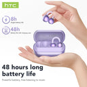 HTC NE54 Bluetooth Earphones AI Translator LCD Screen Wireless Earbuds 30h