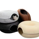 Cozy Cat Bed and Tunnel for Feline Play