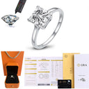 Moissanite Ring in Sterling Silver Passed