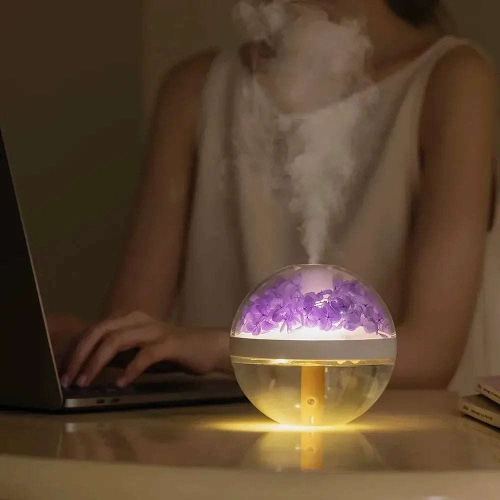 Rechargeable Ultrasonic Humidifier With LED Light - OurLum.com