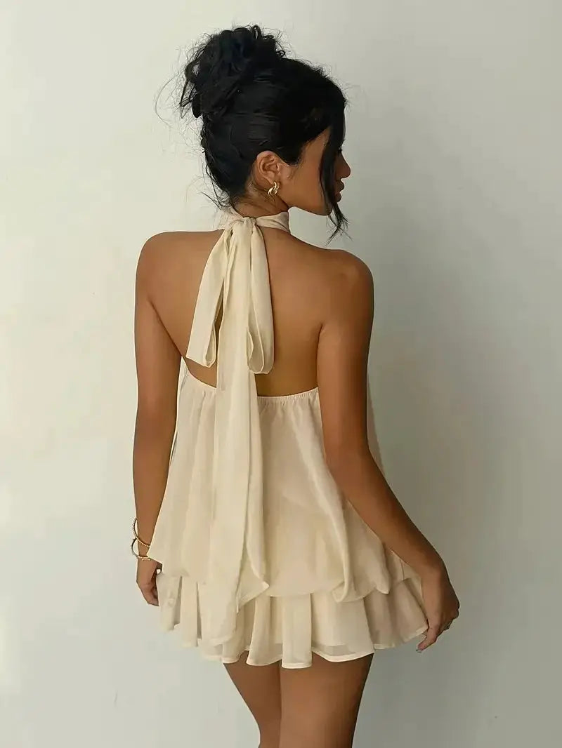 Womens Backless Halter Dress for Parties — product view 10