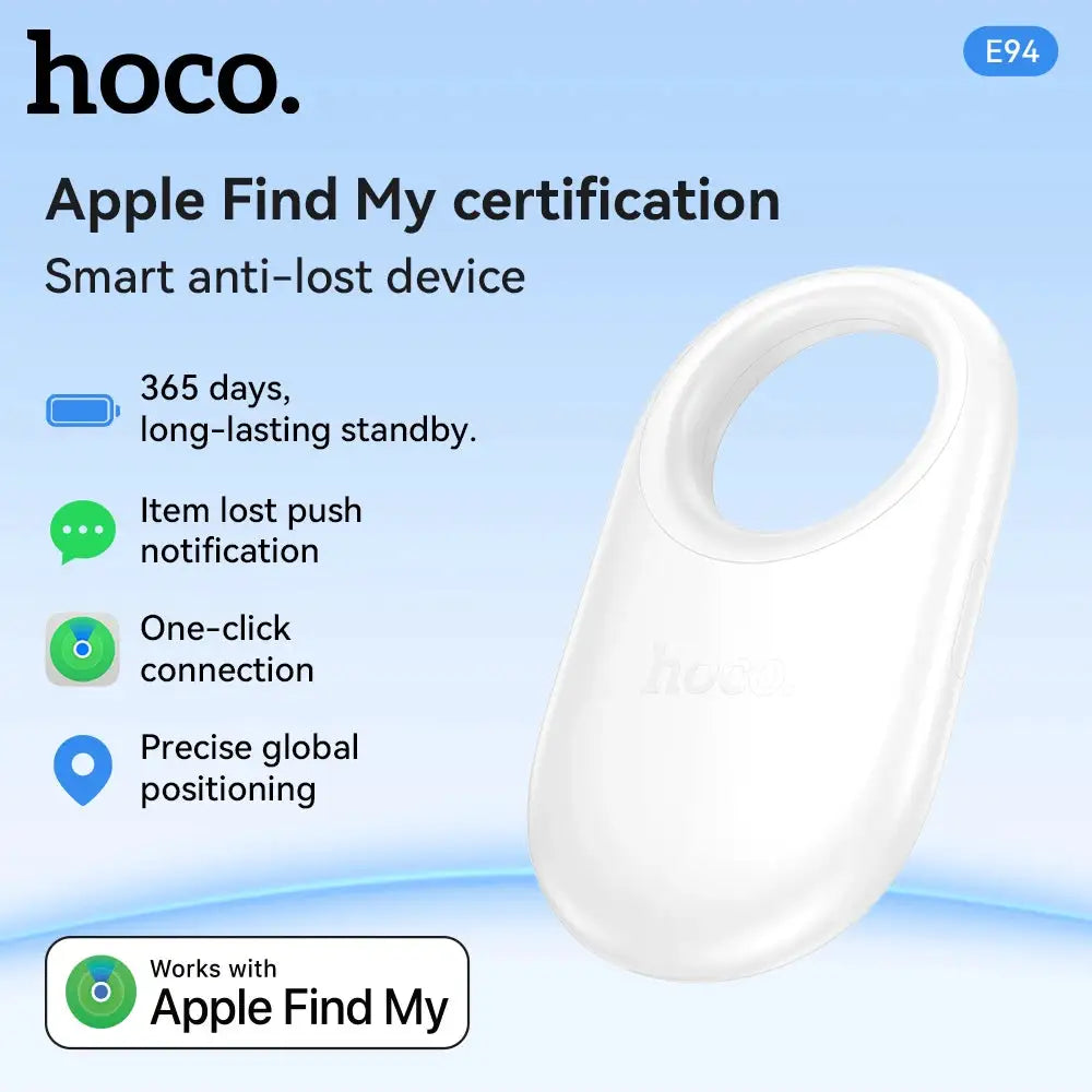 HOCO E94 Airtag GPS Intelligent Positioning Pets Dog Key Trackers Smart Anti-lost Device with Case Tracking Find My Elderly Kids