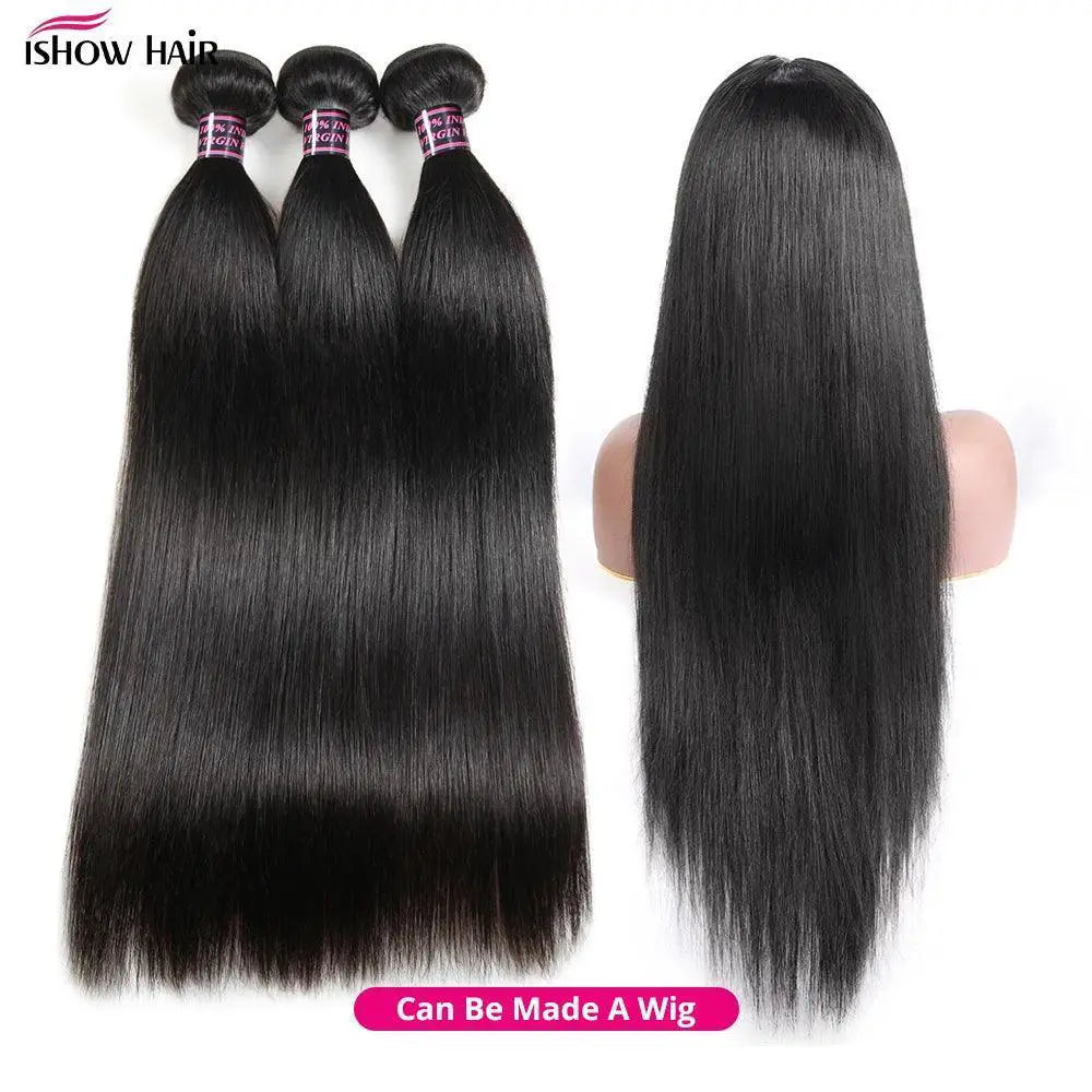 Brazilian Straight Hair Bundles 100 Percent Human Hair