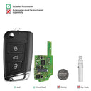 1Pcs Xhorse XEMQB1EN VVDI Smart Remote Control Key MQB