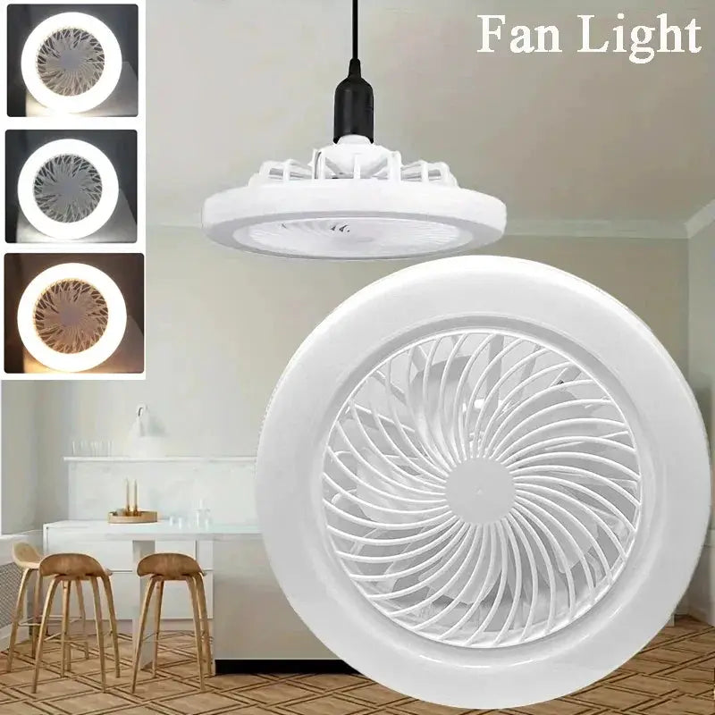 Nordic Ceiling Fan Lamp For Bedroom Modern Minimalist Style