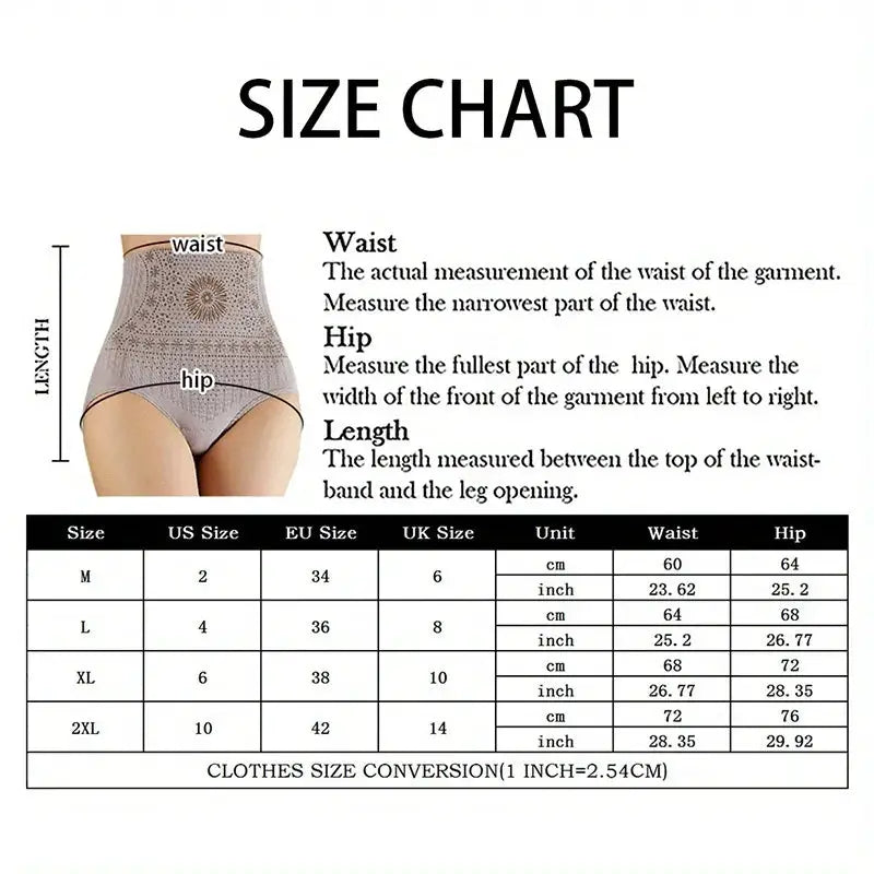 High Waist Abdomen Shaper Briefs Waist Trimmer Hip Lift