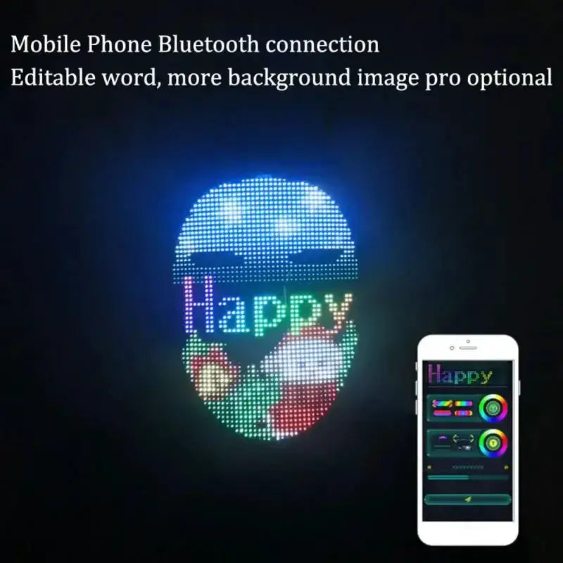 Bluetooth App Controlled LED Light Up Carnival Mask