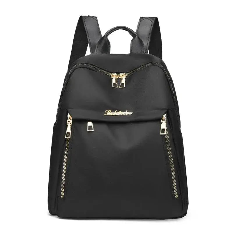 Black Large Capacity Backpack For Women Travel Bag