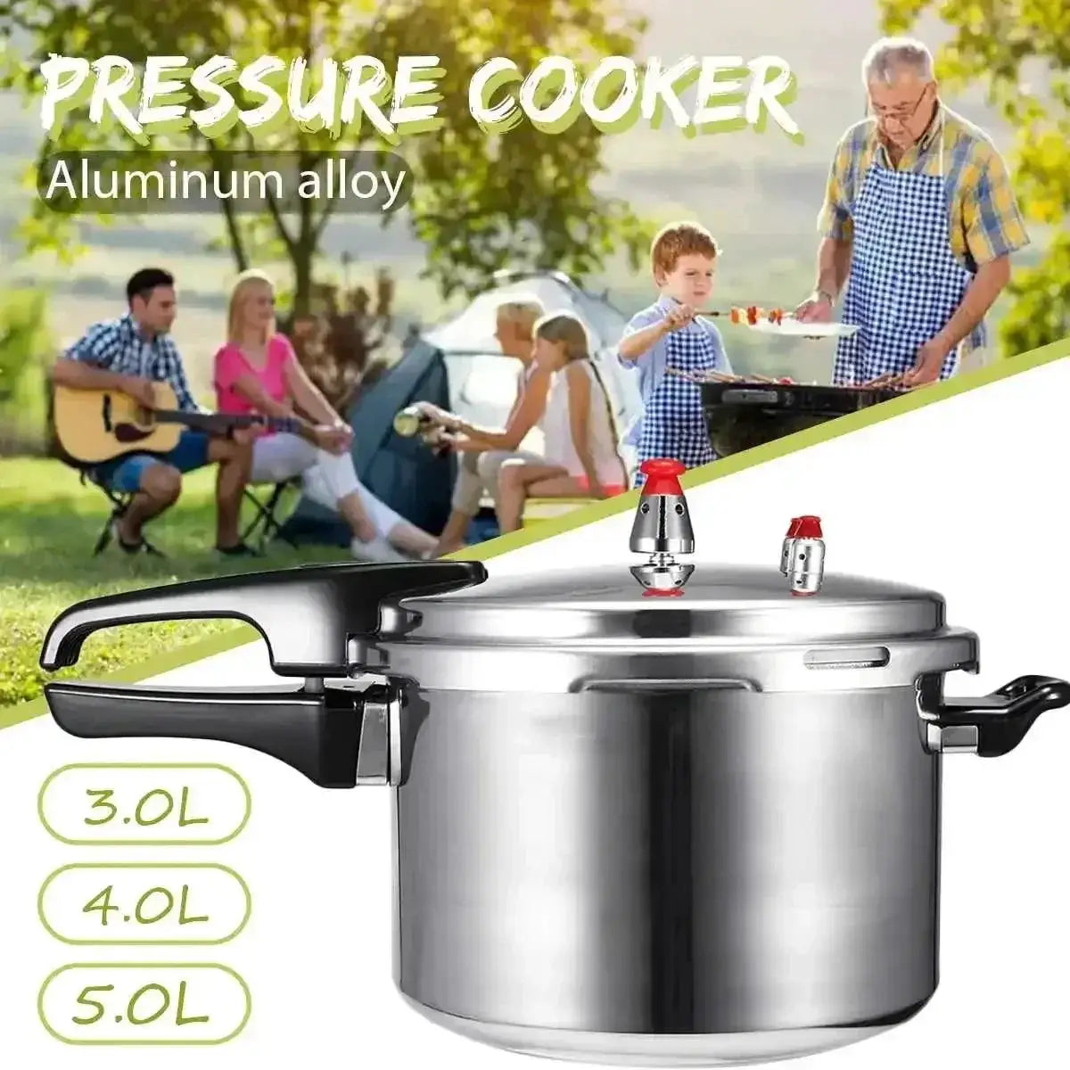 Aluminium Alloy Pressure Cooker for Gas Stoves 3L 4L 5L