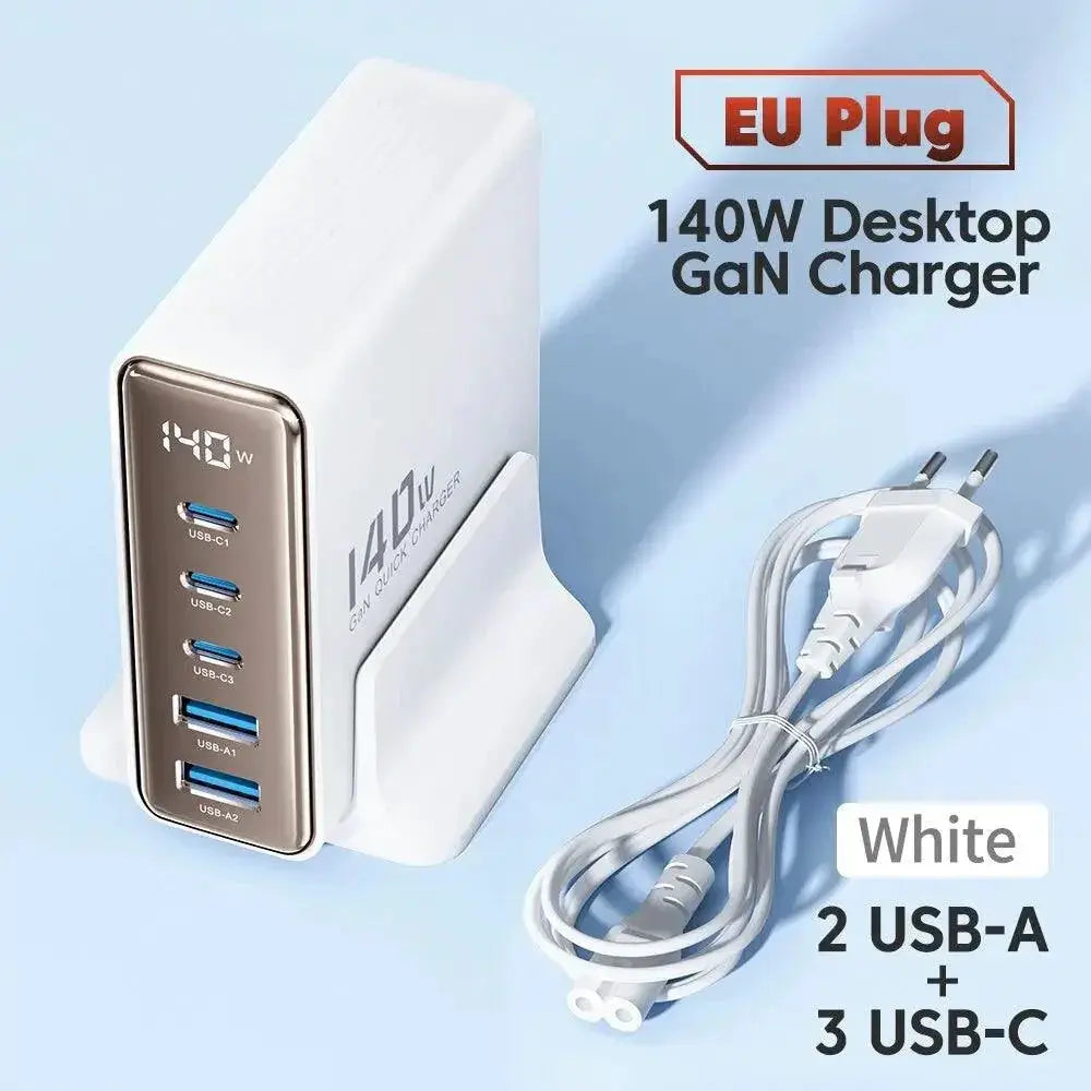 Toocki 140W GaN Fast Charging USB C Desktop Charger
