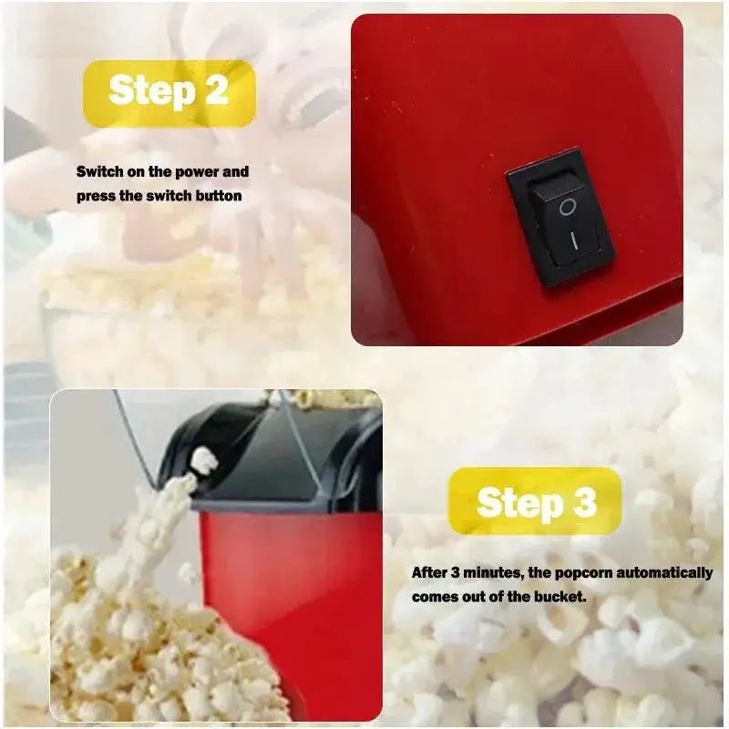 Popcorn Maker Electric Popcorn Machine For Kitchen