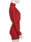 Polished Turtleneck Dress for Women