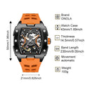 Men Mechanical Skeleton Dial Watch