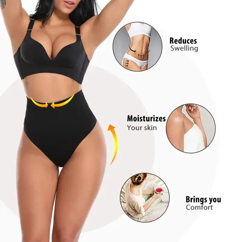 3XL High Waist Thong Shapewear Tummy Control Butt Lifter