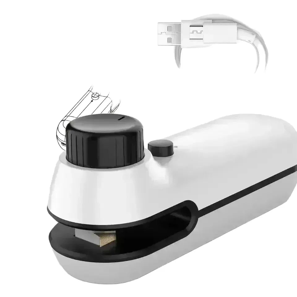 Bag Sealer Clip for Home Snacks — black