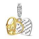 Golden Charm Bead Sterling Silver
