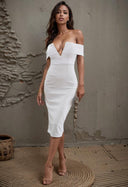 European and American Style Sexy V-neck Tube Top Dress