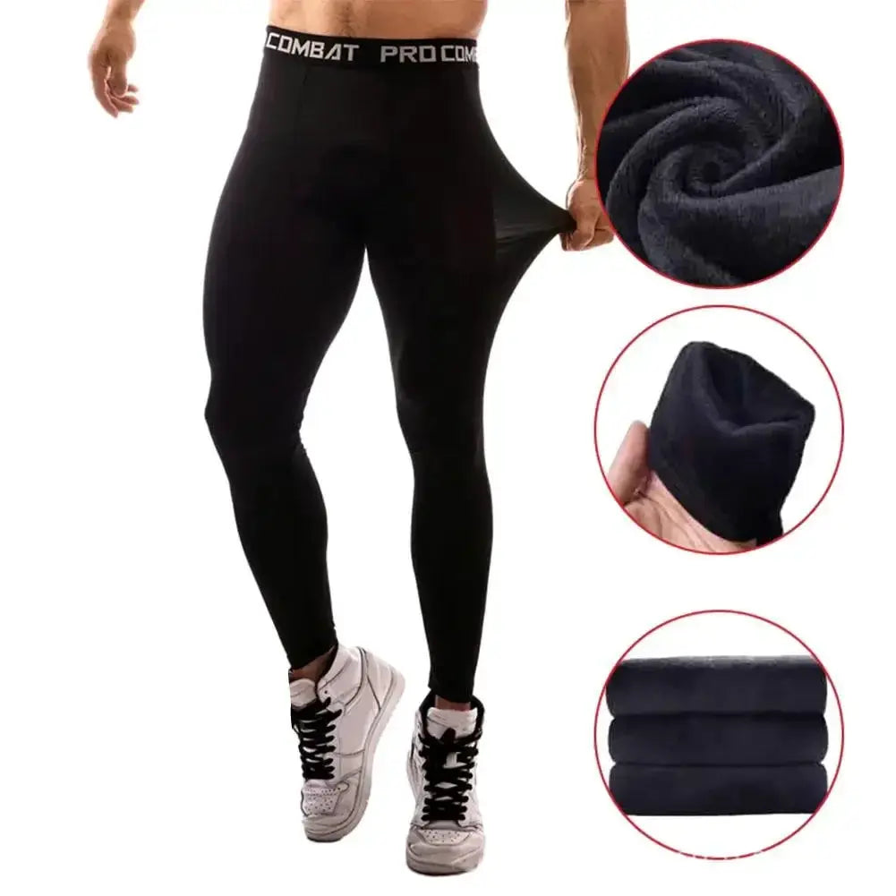 Mens Quick Dry Compression Leggings For Running Fitness