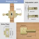 Interior Knurled Door Handle - Secure