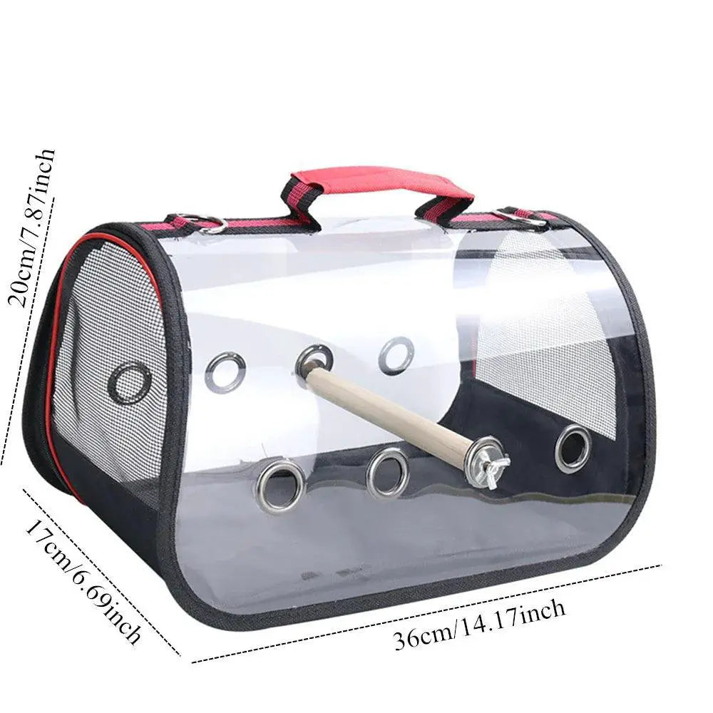 FeatherTrail Parrot Travel Carrier With Perch Backpack