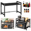 Microwave Oven Rack - Compact Kitchen Organizer