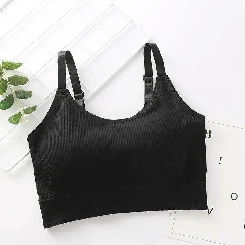 Sexy Women Gather No Steel Ring Lingerie Bra Top Underwear