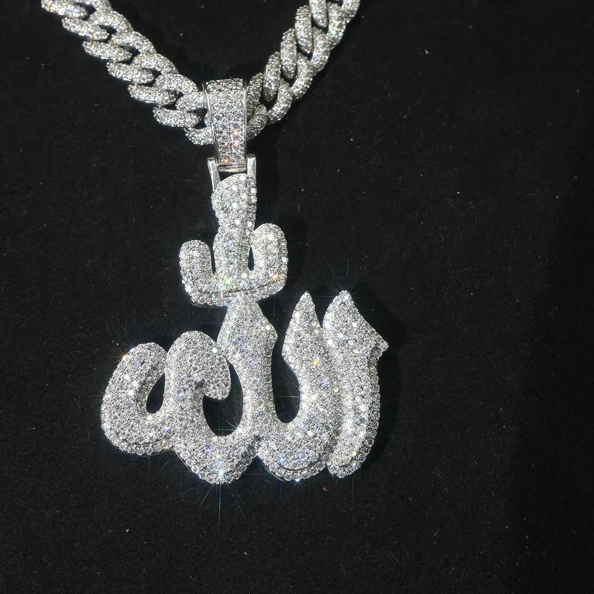 Sparkling Iced Out Allah Arabic