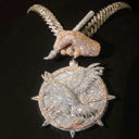 Premium Gold Eagle Compass Pendant