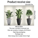 Wall Art Stickers Simulate 3D Potted Green Plants Decor