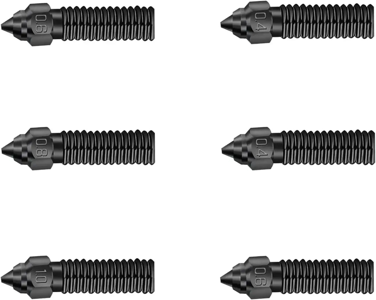 Sovol SV06 Plus Hardened Tool Steel High Flow Nozzles 0.4/0.6/0.8/1mm 6pcs