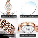 OLEVS Women Mesh Link Stainless Watch