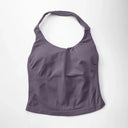 NCLAGEN Gym Halter Top Longline Strappy Yoga Wear
