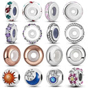 Silicone Spacer Beads Silver Plated