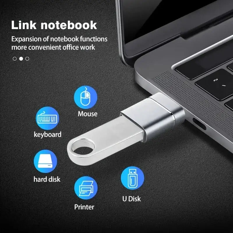 2PCS USB 3.0 To Type C OTG Charger Adapter Connector Type-C to USB Male To Type-c Adapt Converter for PC MacBook Car USB ipad
