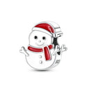 Silver Charm Pendant Christmas Stocking