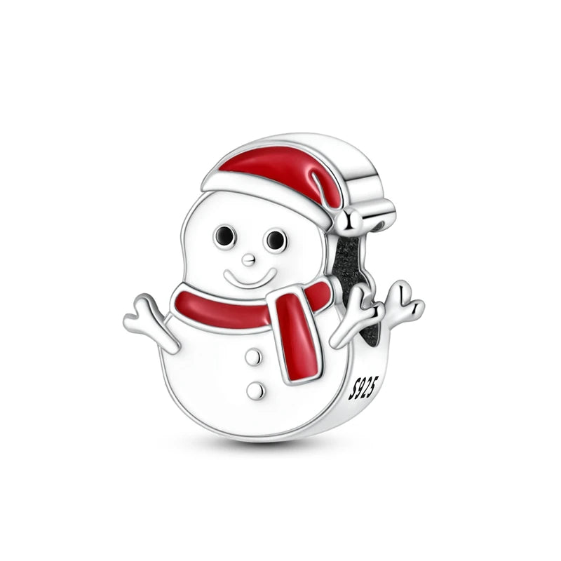 Silver Charm Pendant Christmas Stocking