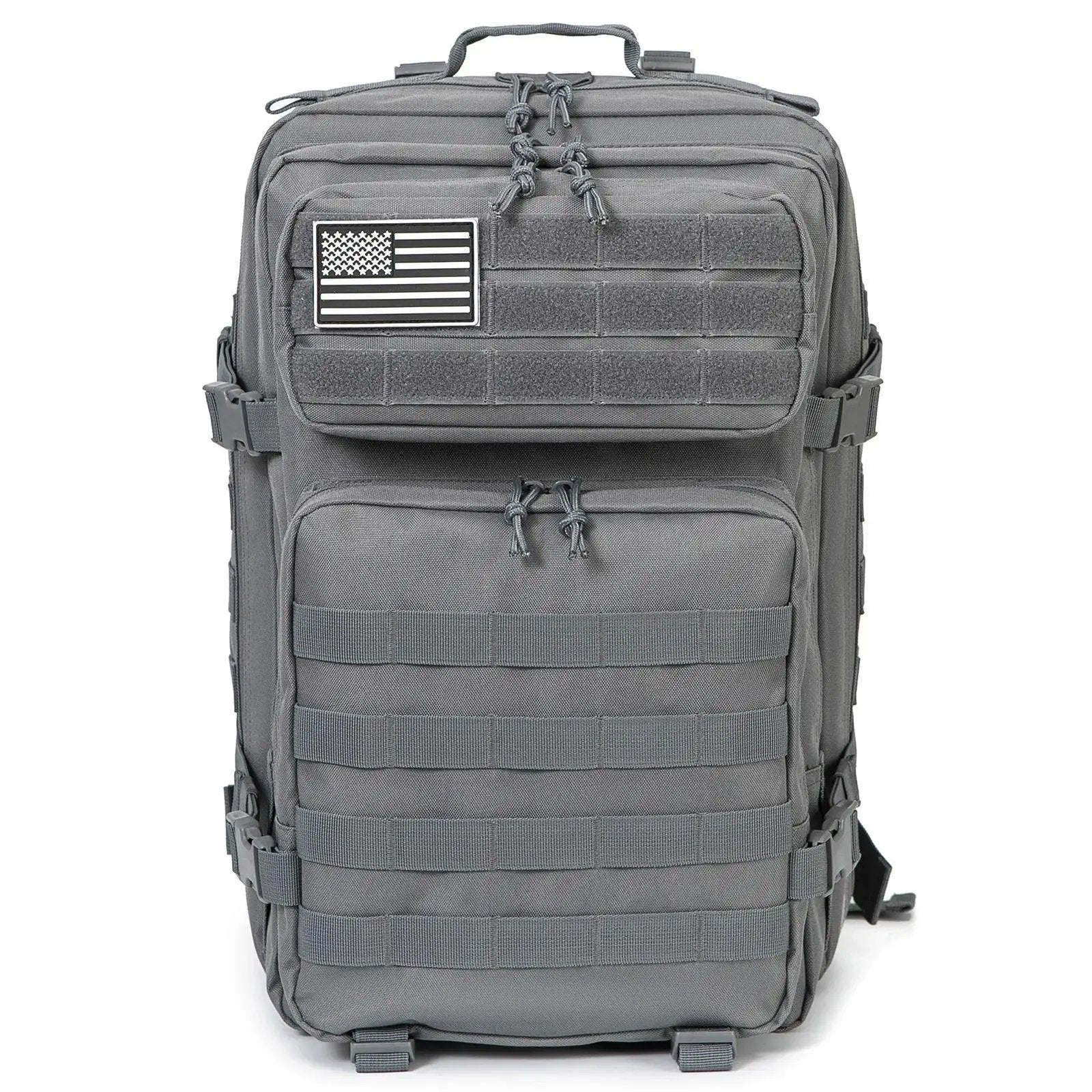 QTQY 45L Tactical Backpack MOLLE Heavy Duty Rucksack