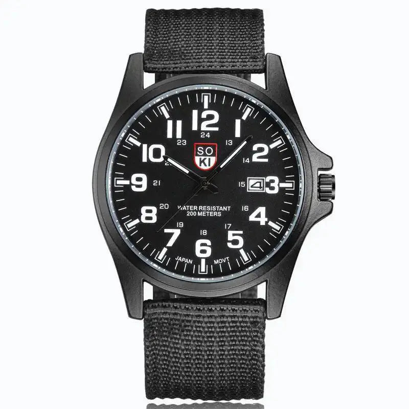 Nylon Strap Couple Watch Set For Stylish Gift For Couples