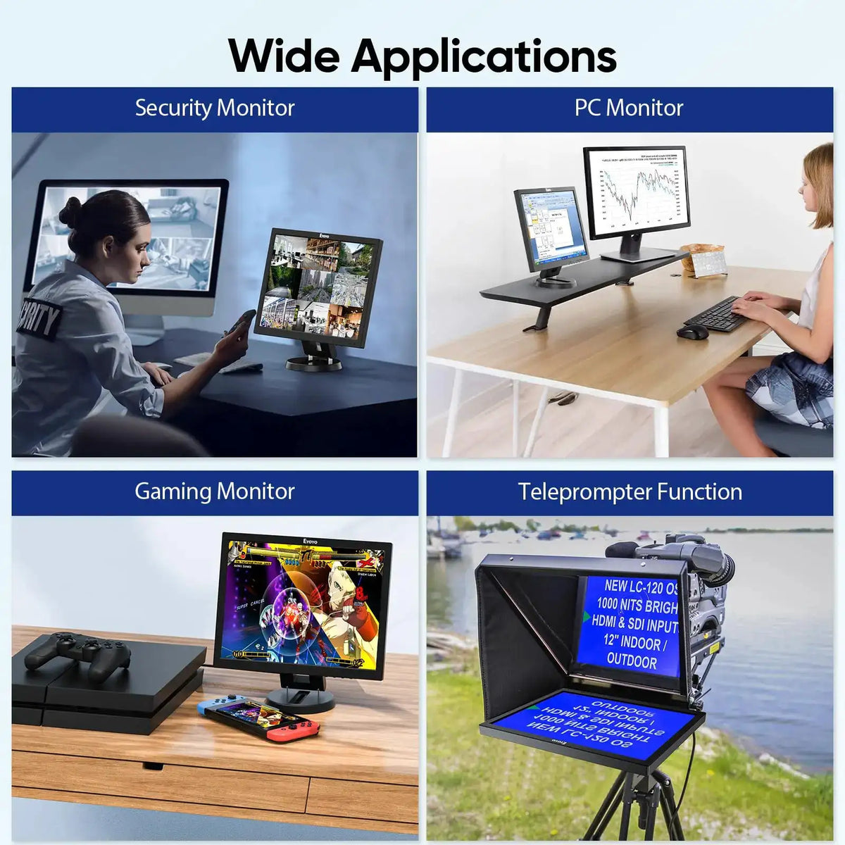 Eyoyo Monitor With Speakers — product view 8