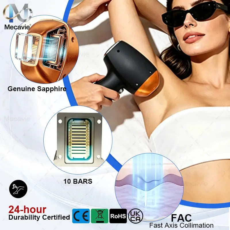 5000W Diode Laser Hair Removal Device for Tattoo Removal 6 Waves 755 808 810 830 940 1064nnm and Permanent Hair Removal