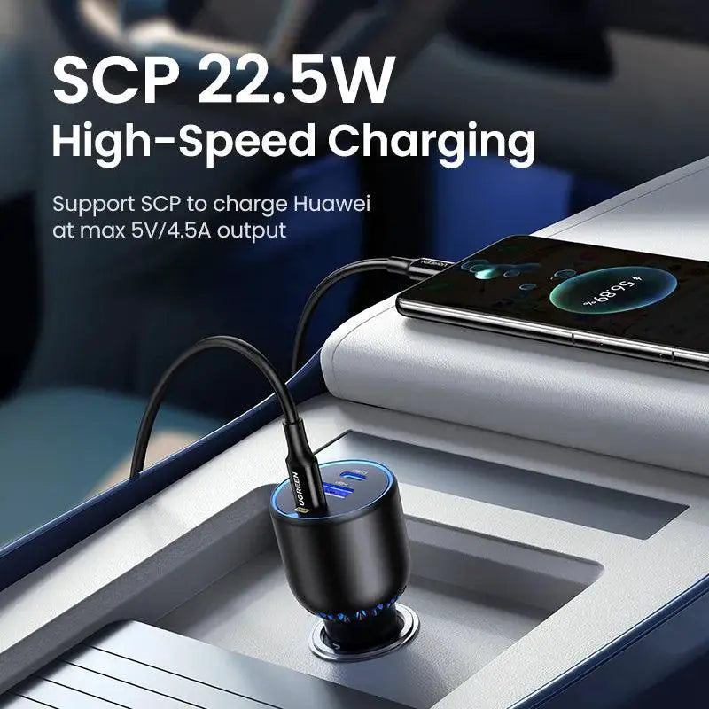 Ugreen 130W Car Charger Fast Charging Solution On The Go