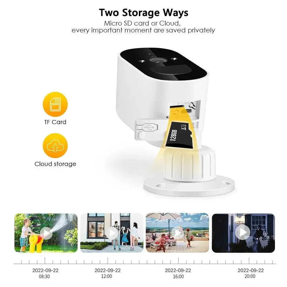 Solar-Powered WiFi Security Camera With Two-Way Audio