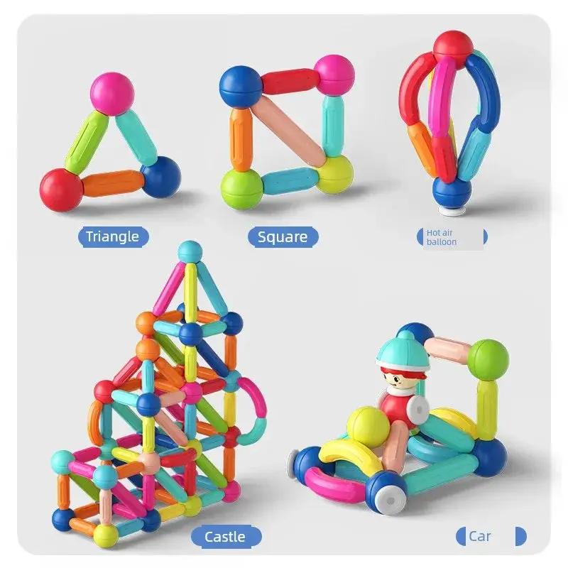 Ledi Magnetic Rods Puzzle Building Blocks for Kids 2 to 6
