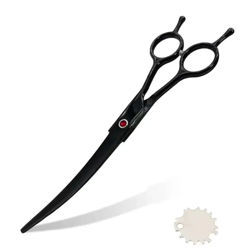 Curved Dog Grooming Scissors 7 Inch Japan 440C Professional