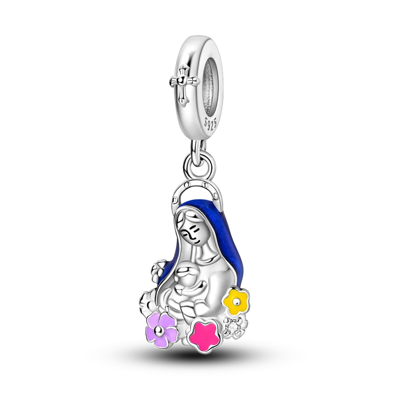 Bangle Bracelet Virgin Mary Charm