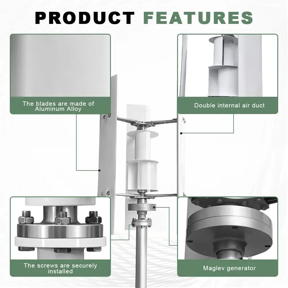 Vertical Axis Wind Turbine Kit — product view 2