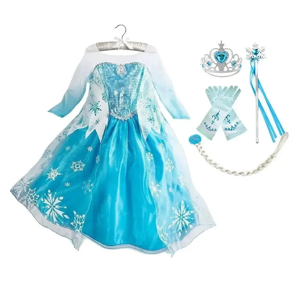 Fairytale Princess Dress for Girls Cinderella Snow White