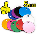 Wholesale 100Pcs Personalized Engraving Dog ID Tags Aluminum