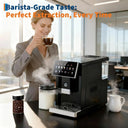 Espresso Coffee Maker with Milk Frother - Removable Brewer