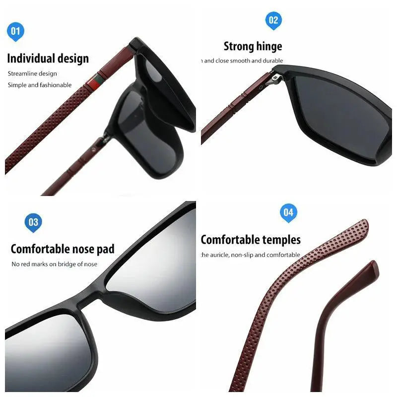 Unisex TR90 Polarized Sunglasses UV400 Protection Lens